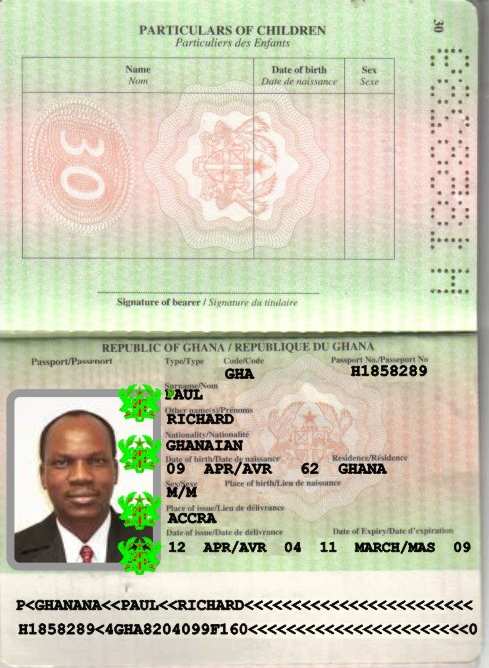 Barrister Richard’s passport